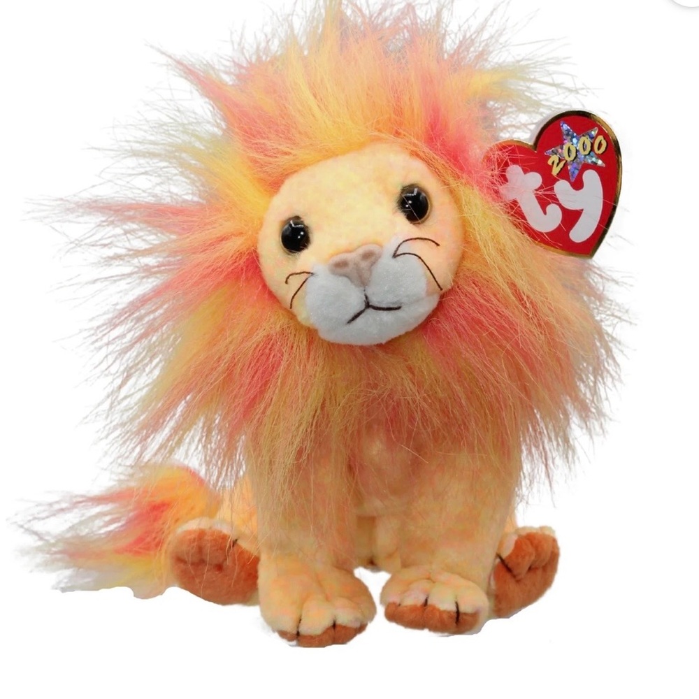 NWT Bushy The Lion Beanie Baby from 2000